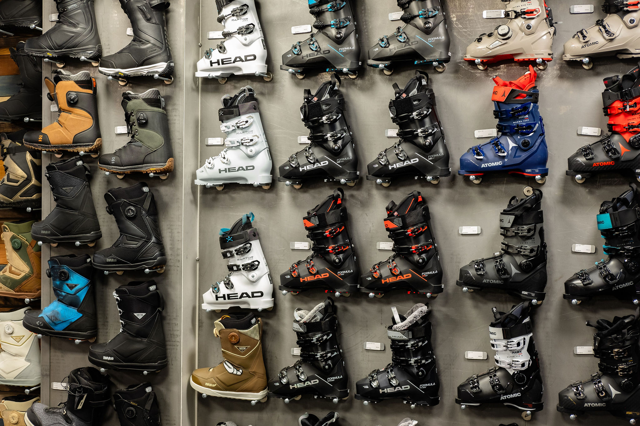 Boot fitting retail ski boots. Current year models. park city, Alta